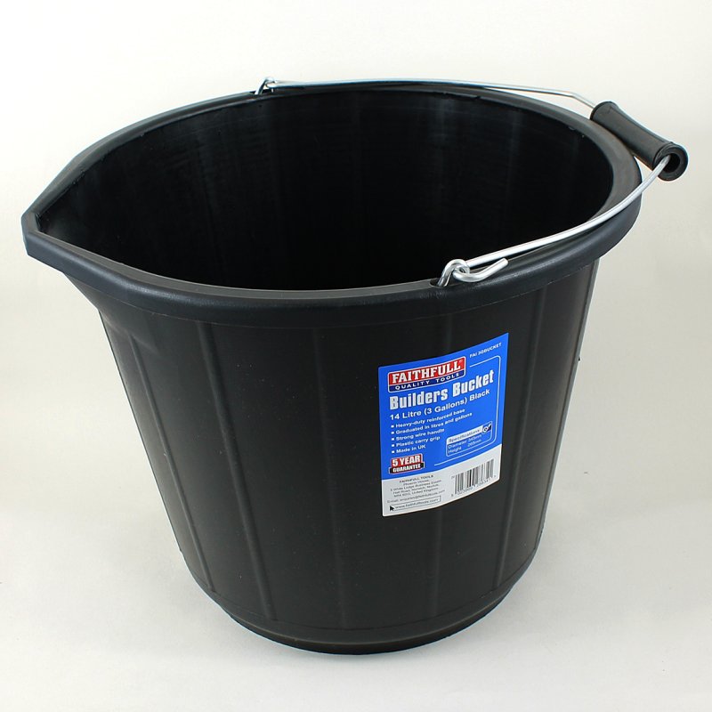 14LTR BUCKET BLACK | Middlewich