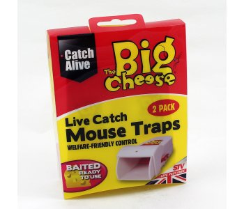 Big Cheese Live Catch Mouse Traps 2 Pack {STV155}